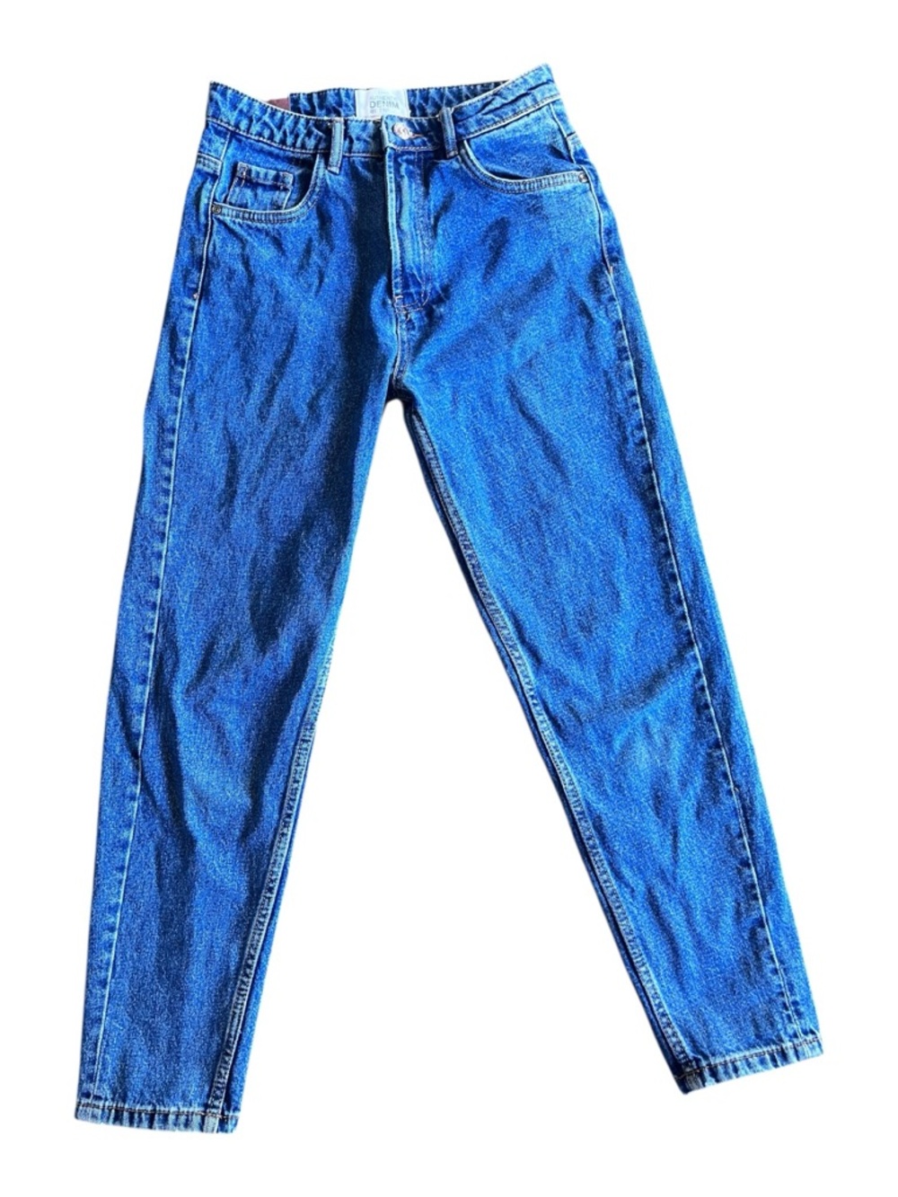 Women’s Straight Leg Denim Jeans in Bright Blue